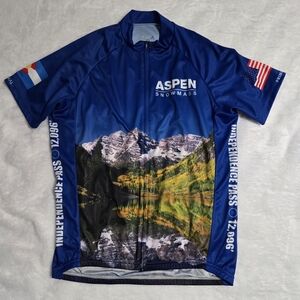 Primal Wear cycling jersey Aspen Snow Independence Pass Men Size Medium